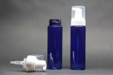 200g blue foam soap pump bottle_ foam plastic bottle